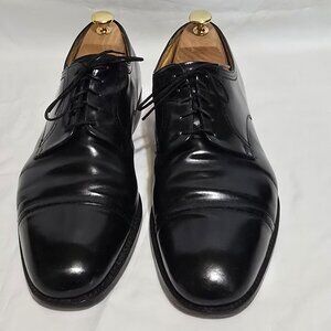 Church's Made in England Consul Bleached Calfskin Oxford Ebony Sz 10.5*